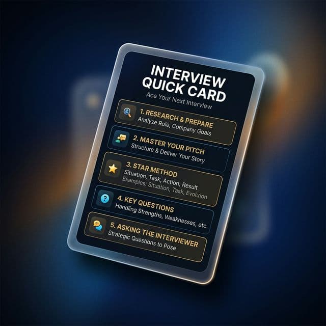Interview Quick Card